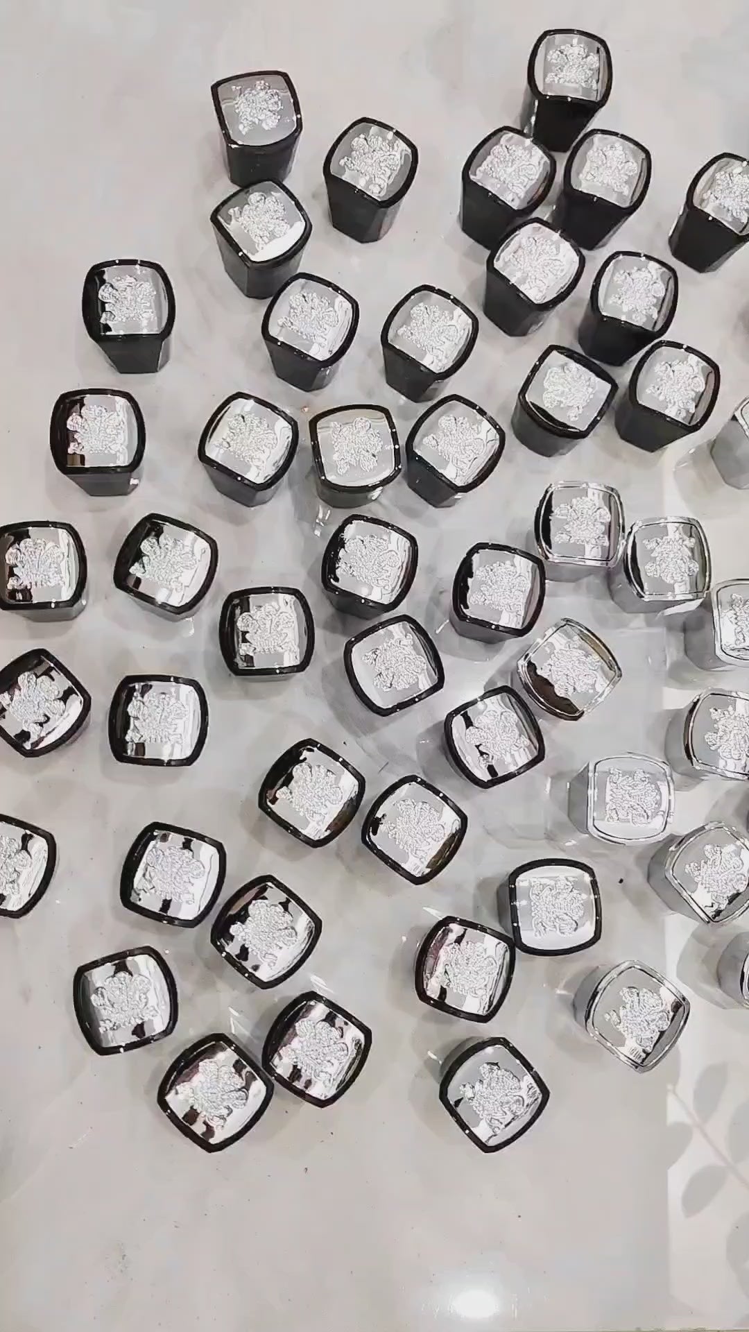 Premium Black and Silver Plastic Replacement Cap-Compatible with AVT  (100ml/50ml)