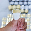 Premium Classic Style White & Gold Plastic Replacament Cap Fits A.tus for Her (100ml/50ml)