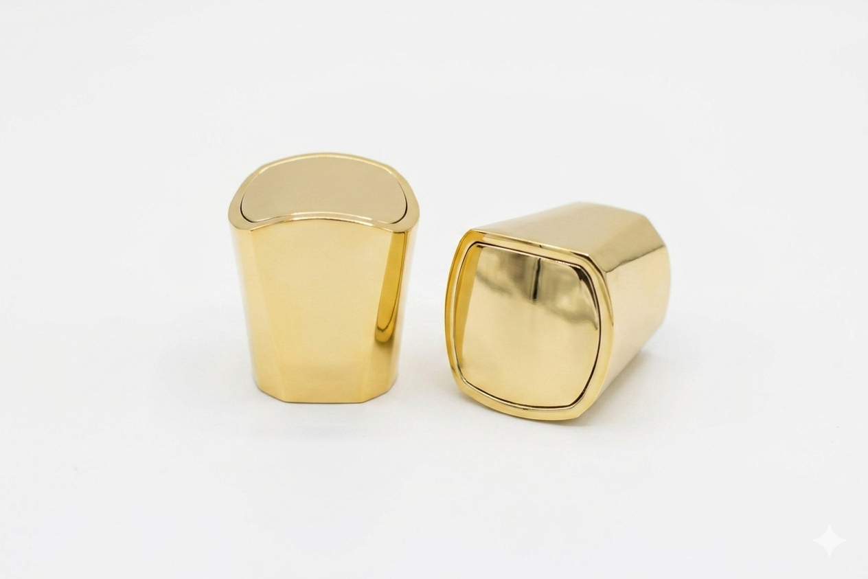 Premium Gold Replacement Plastic Cap - Compatible with Millesime Imperial, Royal Oud, Carmina and more (100ml & 50ml)