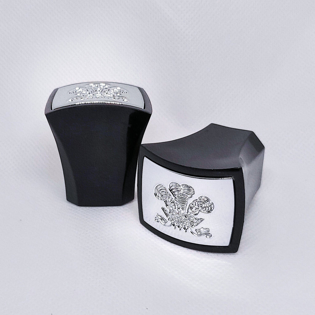 Premium Classic Style Black & Silver Plastic Replacement Cap Fits AVT (120ml / 100ml - 3rd Gen)