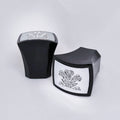 Premium Classic Style Black & Silver Plastic Replacement Cap Fits AVT (120ml / 100ml - 3rd Gen)